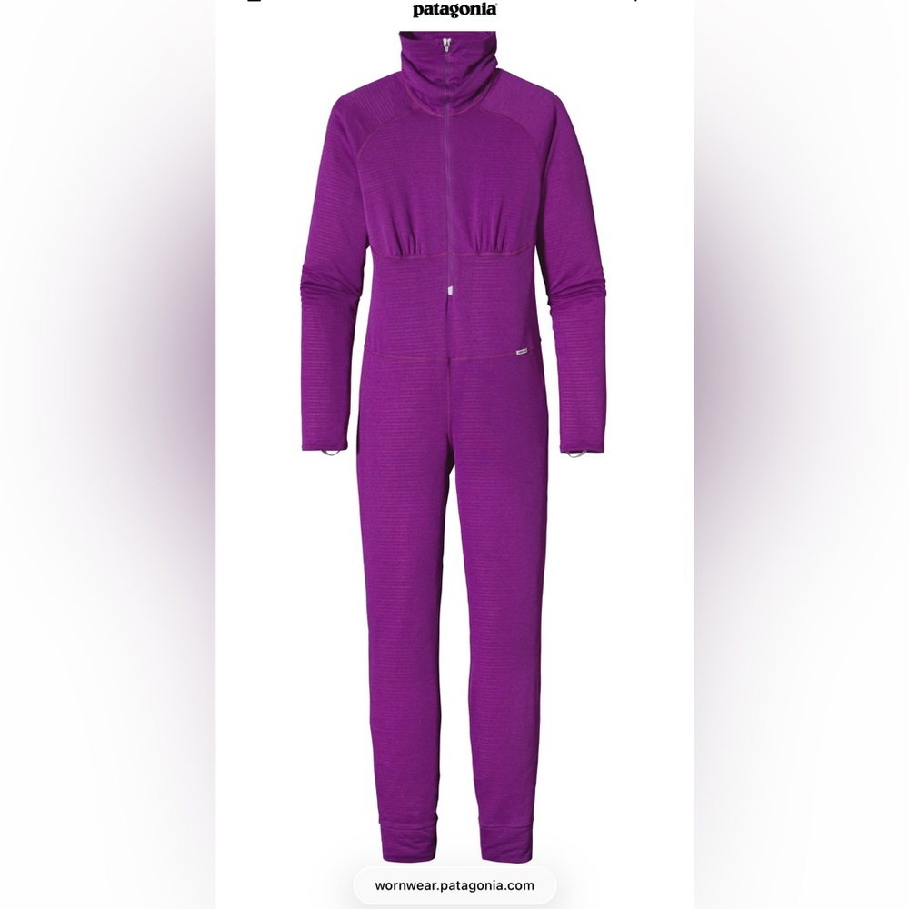 • Patagonia • Women’s Capilene 4 Expedition Weight One Piece Suit Purple Small